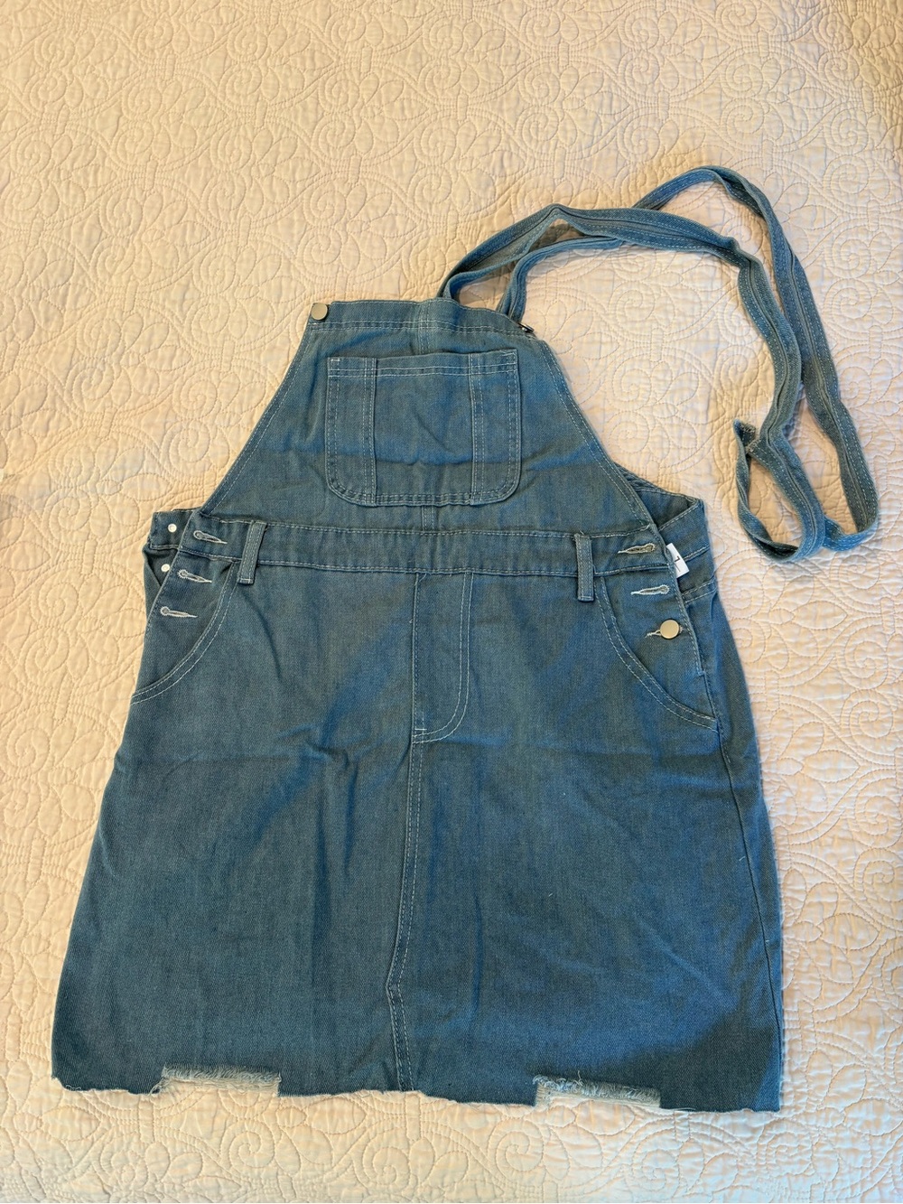 NWT Denim Jumper Dress - Blue